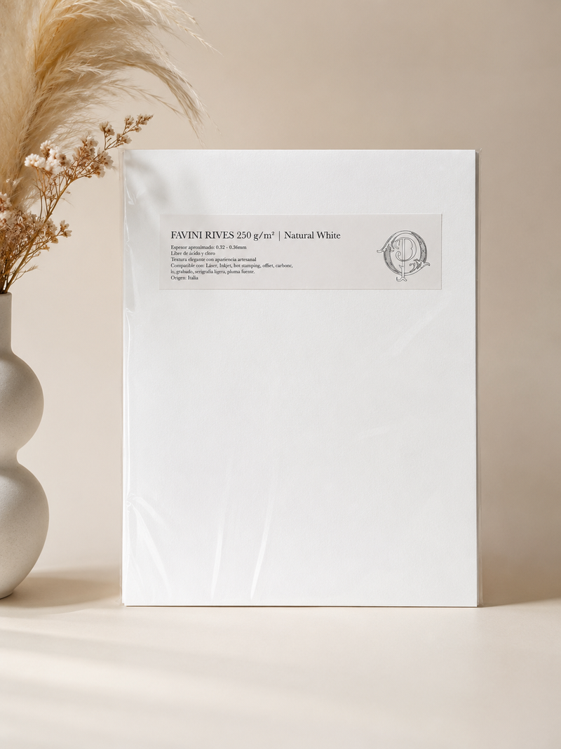 CARTULINA RIVES 250 g/m² · Natural White