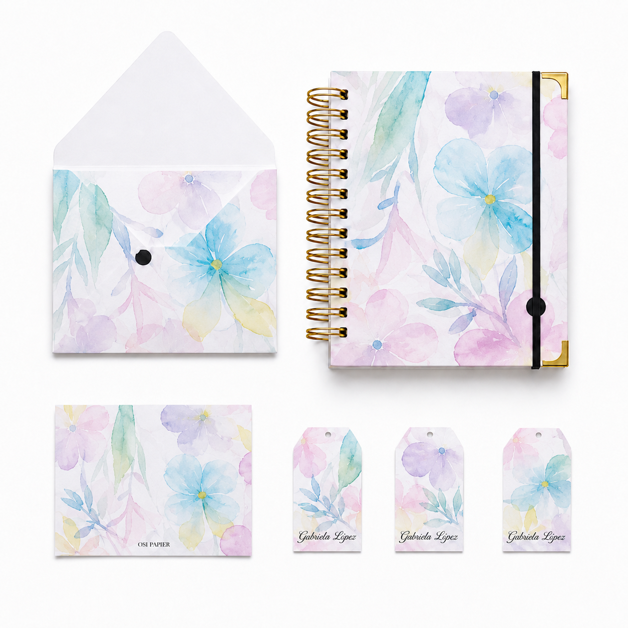 Set de papelería personalizado