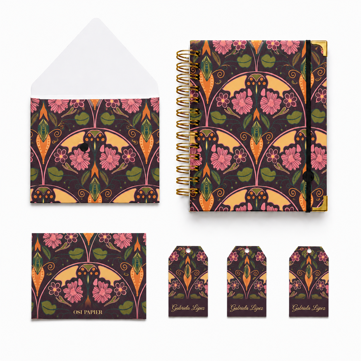 Set de papelería personalizado