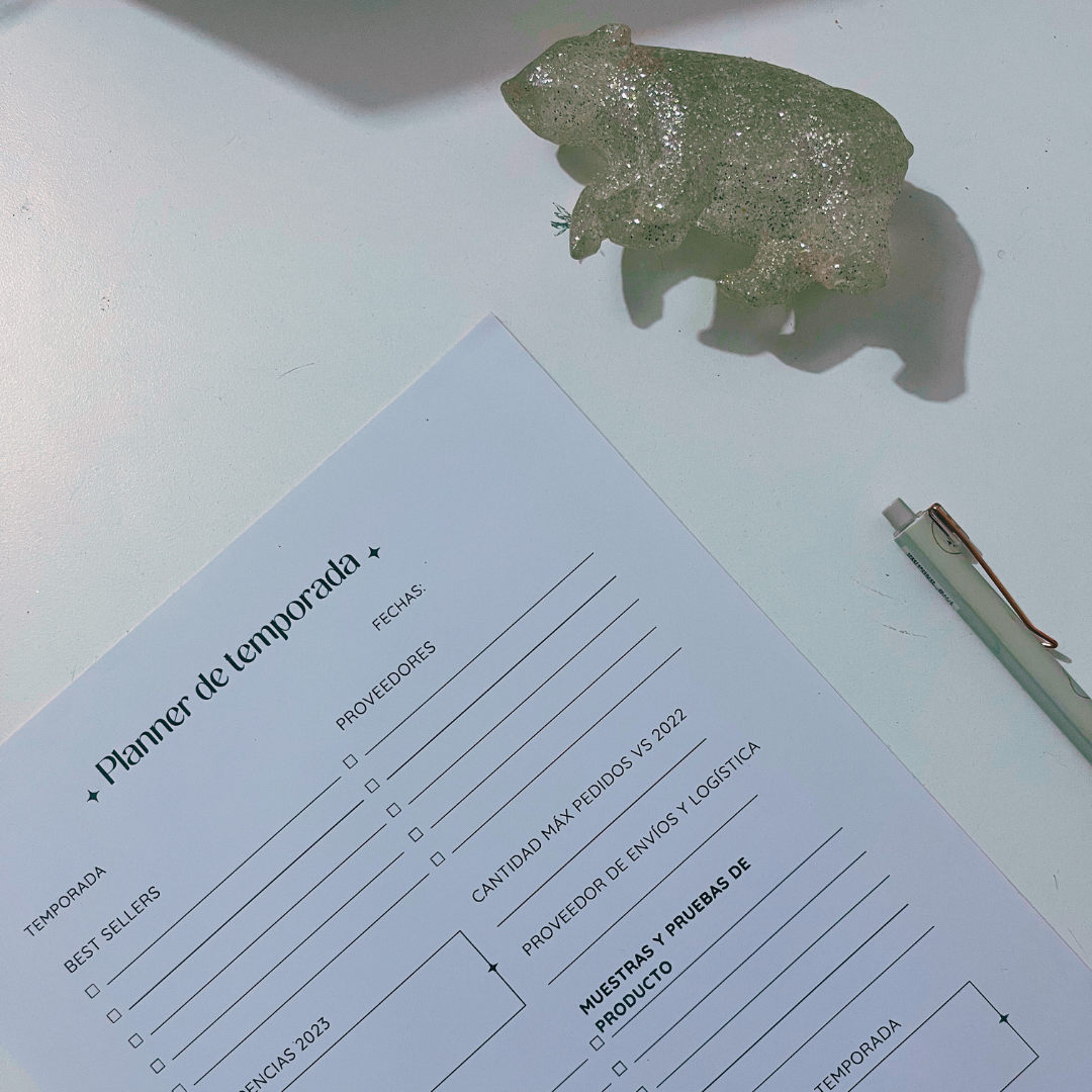 Planner de temporada emprendedores creativos